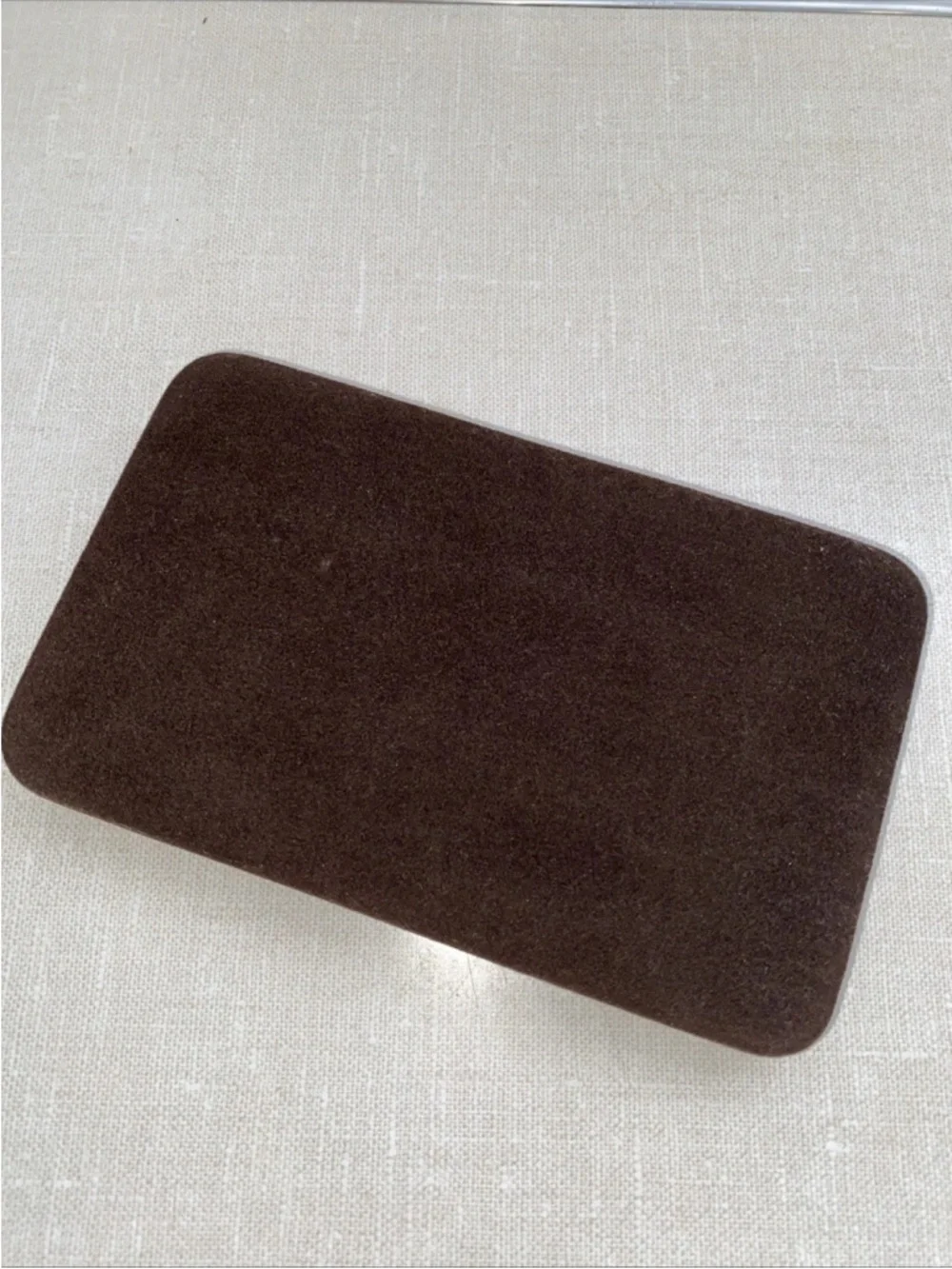 Mallorca Spain Original Velvet Brown jewelry Box ONLY Vintage